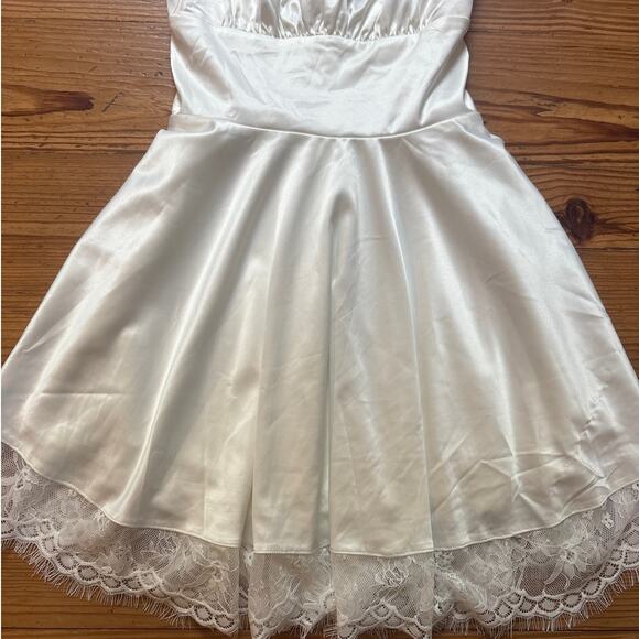 NWT Marthea white ivory lace corset adjustable slip dress SIZE XS - Picture 2 of 8